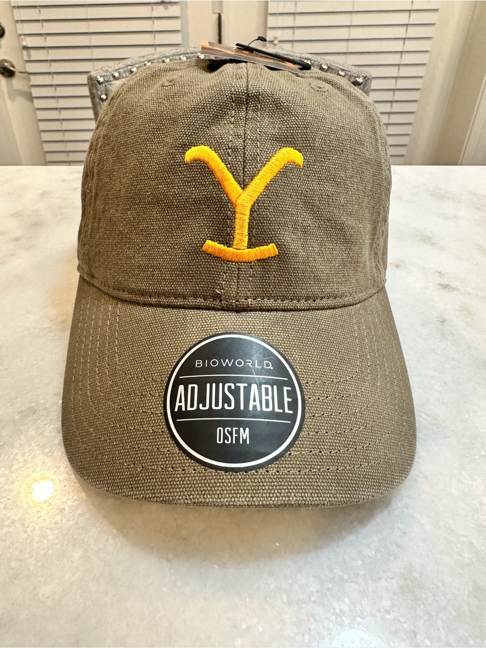 Yellowstone Yellow Logo Embroidered Adjustable Ball Cap - NWT